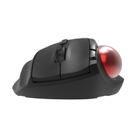 Ratón óptico con bola de seguimiento inalámbrico USB, personalizable con logotipo, OMR990, recargable, ergonómico con control
