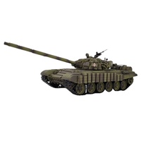 Henglong 3939-1 1/16 escala RC 2,4 Ghz IR + BB TANQUE DE Control remoto modelo ruso tanque de batalla principal de la batería baterías de Metal para juguetes
