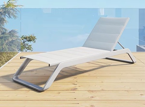 FYZK - Tumbona Apilable de Aluminio para Exteriores, Ajustable, de Metal, para Piscina, Patio, Reclinable - Product Image 3