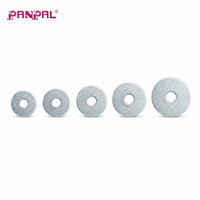 Ensemble de 60 rondelles plates larges avec boîte de rangement, rondelles galvanisées de grande taille, tailles assorties pour meubles, outils à main, quincaillerie
