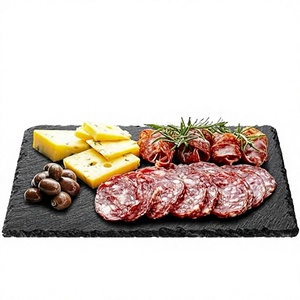Ensemble de planches en ardoise écologiques et durables <span class=keywords><strong>Navaris</strong></span>, 8 plateaux rectangulaires de 30x20 cm pour servir des fromages, des apéritifs, des tapas, des charcuteries - Product Image 2