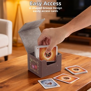 OEM ODM 100% Wasserfeste Umweltfreundliche Personalisierte <span class=keywords><strong>Tarot</strong></span> Yugioh Spielkarten-Aufbewahrungsbox für Reiseunterhaltung - Product Image 5