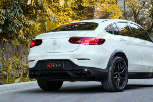 Dosscly — diffuseur arrière pour Benz X253 coupé, tenue de voiture, GLC class X253 coupé, GLC43 <span class=keywords><strong>AMG</strong></span>, tuyau d'échappement, à partir de <span class=keywords><strong>2020</strong></span> - Product Image 4