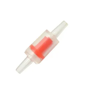 Aquarium Air Pump Check Valves Red/Clear Clear Plastic One Way Non-Return Check Valve for Fish Tank