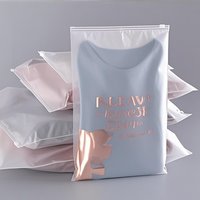 Sacs à fermeture éclair givrés imprimés sur mesure avec des designs uniques adaptés aux marques de vêtements