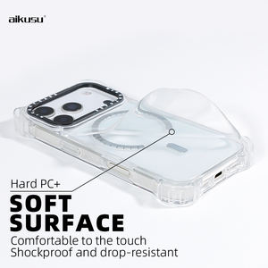 Funda para teléfono de epoxi transparente negra - Product Image 2