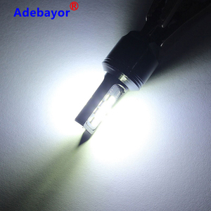 Dembélé 12V-24V Auto Inverse Led Ampoule 3030 12SMD T20 7443 W21-5W Ambre Blanc Rouge Clignotant lumière Led Pour Voiture - Product Image 4