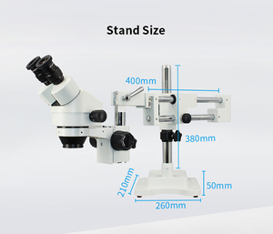 Boshida BD-W245T 3.57-90X Double Stand Binocular Stereo - Product Image 3