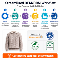 Pull en tricot décontracté pour homme personnalisé ODM/OEM - Épais, chaud, col rond, résistant aux plis et respirant