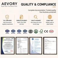 Colle à cils individuels Aevory, séchage rapide 0,1s, colle coréenne pour extensions de cils en vison, large gamme d'adhésifs, imperméable, tenue forte