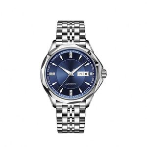 Montres mécaniques de luxe en or Moissanite en gros pour hommes, montres automatiques lumineuses étanches en acier inoxydable - Product Image 2