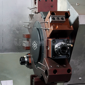 Горячая продажа TCK56Y токарный станок с наклонной кроватью 0 ° 90 ° градусов головка стружечного конвейера <span class=keywords><strong>CNC</strong></span> токарный и фрезерный станок - Product Image 6