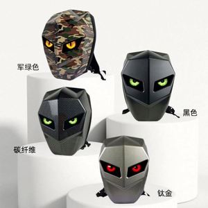 กระเป๋าเป้สะพายหลังมอเตอร์ไซค์ Night Shadow Knight รุ่นใหม่ ไฟ LED  USB แฟชั่น กันน้ำ ความจุเยอะ ลายเรืองแสง ล้อรูปตา สำหรับขี่มอเตอร์ไซค์ - Product Image 4