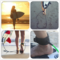 Bonne qualité TPU jambe corde planche de surf enroulé laisse couleur verte laisse 10ft8mm à vendre