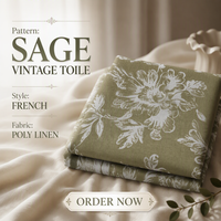 Nappe florale verte à motif de fleurs blanches, design botanique sauge et olive, couvre-table rond pour mariage et banquet