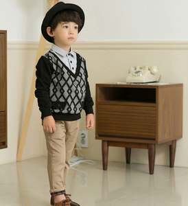 T-shirt à manches longues à volants style Raglan pour garçon, nouveau modèle, vente en gros - Product Image 2