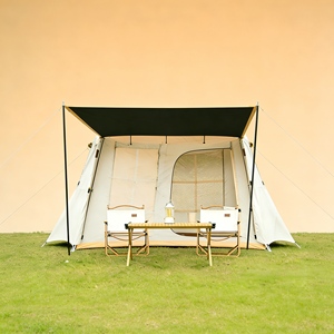 Tente de camping familiale professionnelle avec <span class=keywords><strong>abri</strong></span> solaire intégré et système de support pour un confort tout au long de la journée - Product Image 6