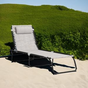 <span class=keywords><strong>Chaise</strong></span> longue pliante, <span class=keywords><strong>chaise</strong></span> longue de patio pour bronzer, <span class=keywords><strong>chaise</strong></span> longue d'extérieur avec dossier inclinable à 4 positions - Product Image 3