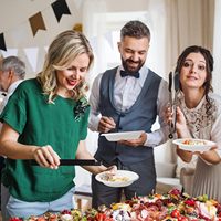 Assiettes biodégradables en amidon de maïs de 4 pouces, jetables, petites, pour desserts, gâteaux, sauces, plats en relief, écologiques, vaisselle de fête, sans danger pour les aliments