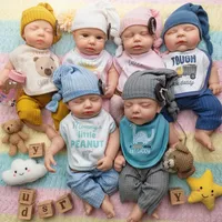 Realistische 18-Zoll-Silikon-Reborn-Puppen mit handgewurzeltem Haar, gewichtetem, waschbarem Körper, Neugeborenen-Baby-Muneca zur Angstlinderung