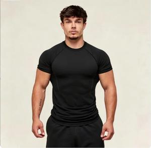 T-shirt sportiva da uomo a maniche corte, attillata, traspirante, ad asciugatura rapida, a <span class=keywords><strong>pois</strong></span>, per fitness e corsa, ideale per muscolosi - Direttamente dalla fabbrica - Product Image 6