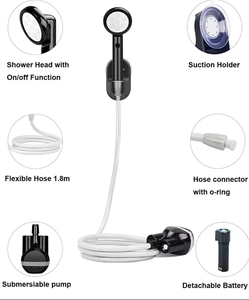 New USB <strong>Rechargeable</strong> Outdoor Ultra-portable Camping <strong>Shower</strong> for Pet Bathing Car Washing Traveling Hiking - Product Image 2