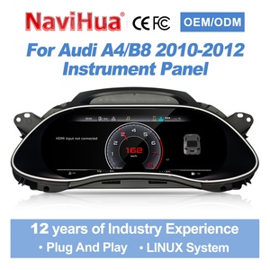 Navihua - Panel de Instrumentos LCD para Automóvil, Velocímetro Digital, Sistema Linux, Carplay, Cabina Virtual para Audi A4 2010-2012 - Product Image 1