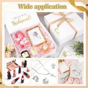 Boîtes de demande en mariage pour demoiselles d'honneur avec transfert personnalisé DIY et rubans – Boîtes « Veux-tu être ma demoiselle d'honneur ? » pour enterrement de vie de jeune fille - Product Image 6