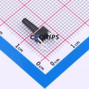 TS09-CBW1EH10.0 Tactile Switch Through hole-4P,4.5x4.5mm Switch Single Pole Single Throw Round Button 1.8N Through Hole - Product Image 2
