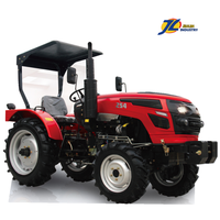 Tracteur agricole compact chinois Jiulin 25HP 4x4 pas cher avec moteur diesel 3 cylindres et chargeur frontal