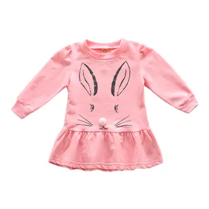 Free Sample Latest Design Nice Little Girls Long Sleeve Dresses For Importing Baby Clothes From China Supplier