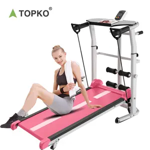 TOPKO Treadmill Lipat Treadmill Mesin Jogging Lari Bermotor Treadmill Perakitan Mudah Treadmill untuk Latihan Di Rumah