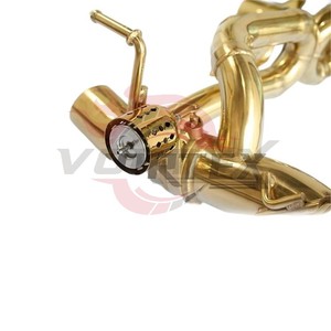 Sistema de Escape de Alto Rendimiento Vortex Luxury Golden SS304 Valvetronic para Ferrari 488 GTB Spider X-Pipe, Silenciador de Carreras - Product Image 4