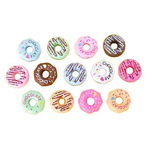 Accessoires en résine DIY pour la création d'art latte, série Donut, lettres colorées et figurines alimentaires - Product Image 4