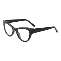 Lunettes rétro en acétate à monture œil de chat Lunettes à monture optique complète bloquant la lumière bleue Lunettes
