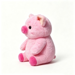 Peluche de cerdo personalizado, cerdo de peluche rosa, lindo juguete de peluche de cerdo, peluche de cerdo de granja, muñeco de cerdo rosa gordo - Product Image 3