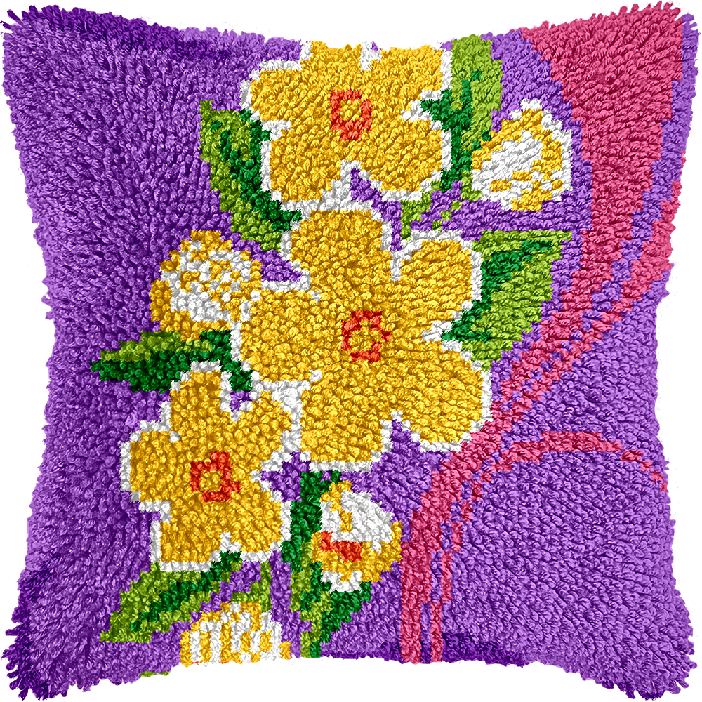 Kits de coussins à crochet de verrouillage de fleurs6