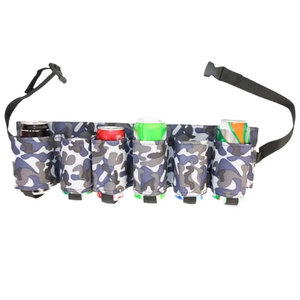 Riñonera Portátil de Camuflaje al por Mayor con 6 Bolsillos para Almacenamiento de Cerveza, Riñonera Ajustable para Latas y Bebidas, Accesorio para Mochila - Product Image 5