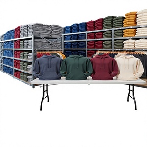 เสื้อฮู้ดผู้ชายสีเทา ผ้าฝ้ายเจอร์ซีย์ 100% ทรงลำลอง สีพื้น มีกระเป๋า ซิปหน้า สำหรับฤดูหนาว รับสกรีนโลโก้ - Product Image 6