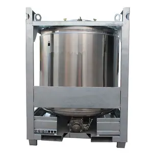 Recipiente de armazenamento de óleo de azeite 1000l, recipiente de aço inoxidável com sistema de aquecimento