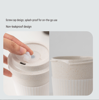 Mug de voyage écologique en carton recyclé 450 ml, design personnalisé, moderne et minimaliste, anti-fuite, boîte en carton, achat en gros, LOGO