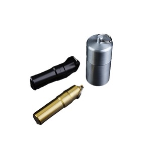 Woody Scent Aluminum Alloy Cigarette Can Portable Round Shape For Outdoor Use - Product Image 5