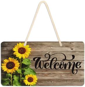 <strong>Personalized</strong> Hanging <strong>Wood</strong> Indoor or Outdoor Welcome <strong>Sign</strong> Rustic Front Door Decor Welcome Decor <strong>Sign</strong> - Product Image 5