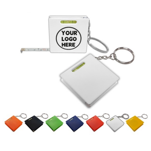 Cinta métrica de diseño inteligente con llavero, regla flexible de 1m, nivel de burbuja integrado, cinta métrica cuadrada, venta al por mayor - Product Image 5