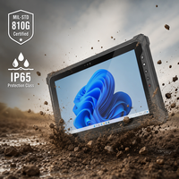 Tablette robuste certifiée Atex de 10,1 pouces, PC industriel IP65, lecteur de codes-barres 2D, 700 nits, lisible en plein soleil, ordinateur mobile