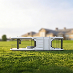 Casa Container di Lusso Moderna in Acciaio Impermeabile E7 da 11,5m, <span class=keywords><strong>Forma</strong></span> Quadrata, Cabina Capsula Spaziale Assemblata per Hotel all'Aperto - Product Image 1