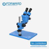 Microscope trinoculaire FORWARD FW-C55Promax 0.4 CTV pour la réparation de téléphones mobiles, outils et équipements de soudure électronique