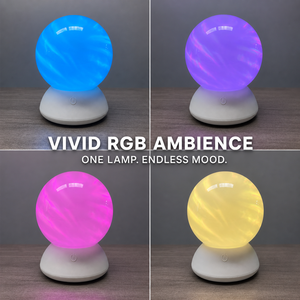Mini RGB <span class=keywords><strong>Galaxy</strong></span> <span class=keywords><strong>Orb</strong></span> LED Ambiente-Leuchte Wiederaufladbar Typ-C Touch-Steuerung Dynamischer Fließeffekt Kleine Schlafzimmer-Nachtlampe Geschenk - Product Image 2