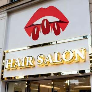 Outdoor Indoor Diamond Backlit Signage Company logo Acrylic Metal 3d <b>Channel</b> Letter <b>Led</b> Illuminated Sign for Barbershop Store - Product Image 2