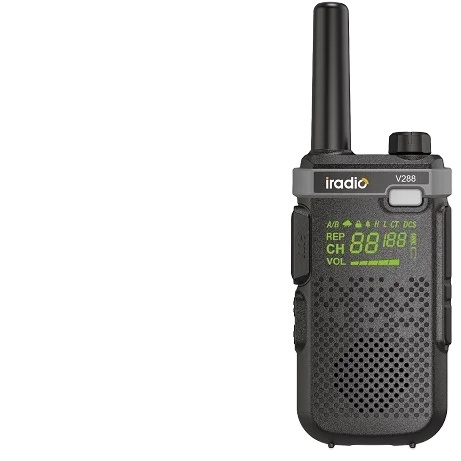 Iradio V288 99 CH Channels 2.5W Out Put Power Analog Radio Hot Sell  Hotel Restaurant Handheld Radio